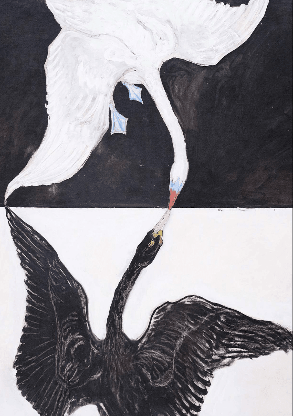 Canvas Print Group IX/SUW: The Swan No. 1 by Hilma af Klint – Abstract Art