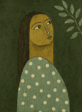 Sage Folk Figure | Modern Figurative Wall Art Print