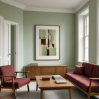 Sage & Burgundy Companion II | Contemporary Abstract Wall Art Print