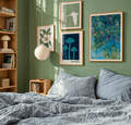 Set of 4 Elegant Nature & Impressionist Wall Art Prints – Botanical, Wildlife & Classic Gallery Collection