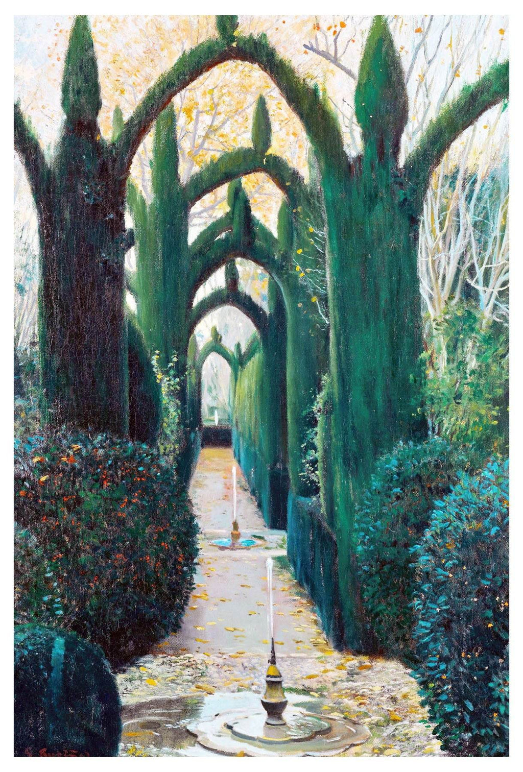 Santiago Rusiñol - The Generalife Gardens - Hakyarts
