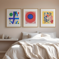 Set of 3 Modern Abstract Prints  – Myriam Thyes & Kandinsky - Hakyarts