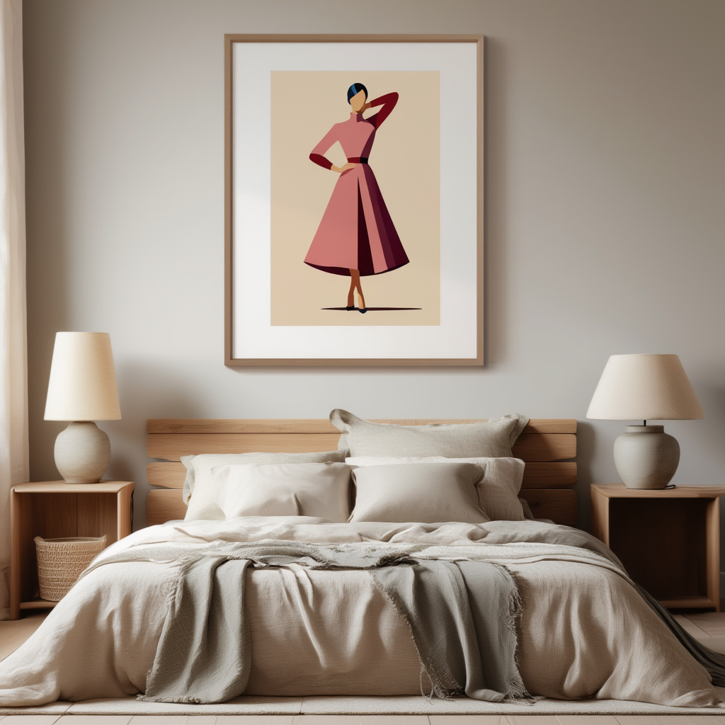 Silhouette in Motion – Fashion Figurative Art Print - Hakyarts