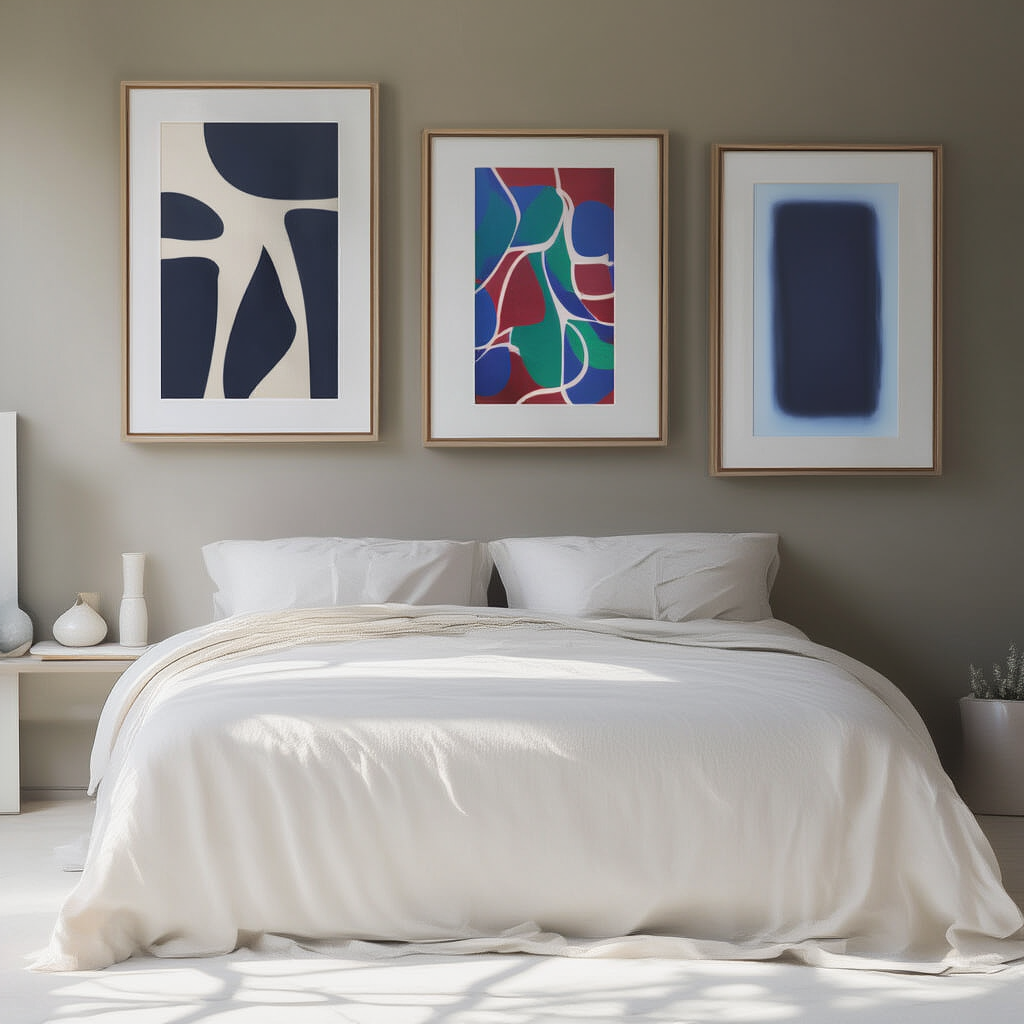 Set of 3 Scandinavian-Inspired Wall Art Prints – Nordic Blue