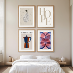Set of 3 Hope Figurative Americano Prints – Contemporary Figurative Wall Art - Hakyarts