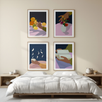 Set of 4 “Ordinary Day” Prints – Everyday Life Wall Art - Hakyarts