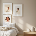 Set of 3 Woman Reading – Elegant Figurative Art Prints - Hakyarts
