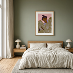 Striped Figures Variation | Contemporary Figurative Wall Art