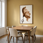 Amber Floral Ray | Contemporary Floral Wall Art Print