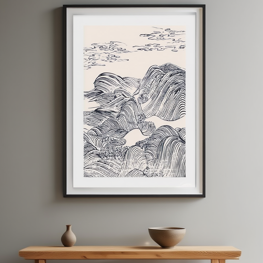 High Waves – Mori Yūzan Art Print