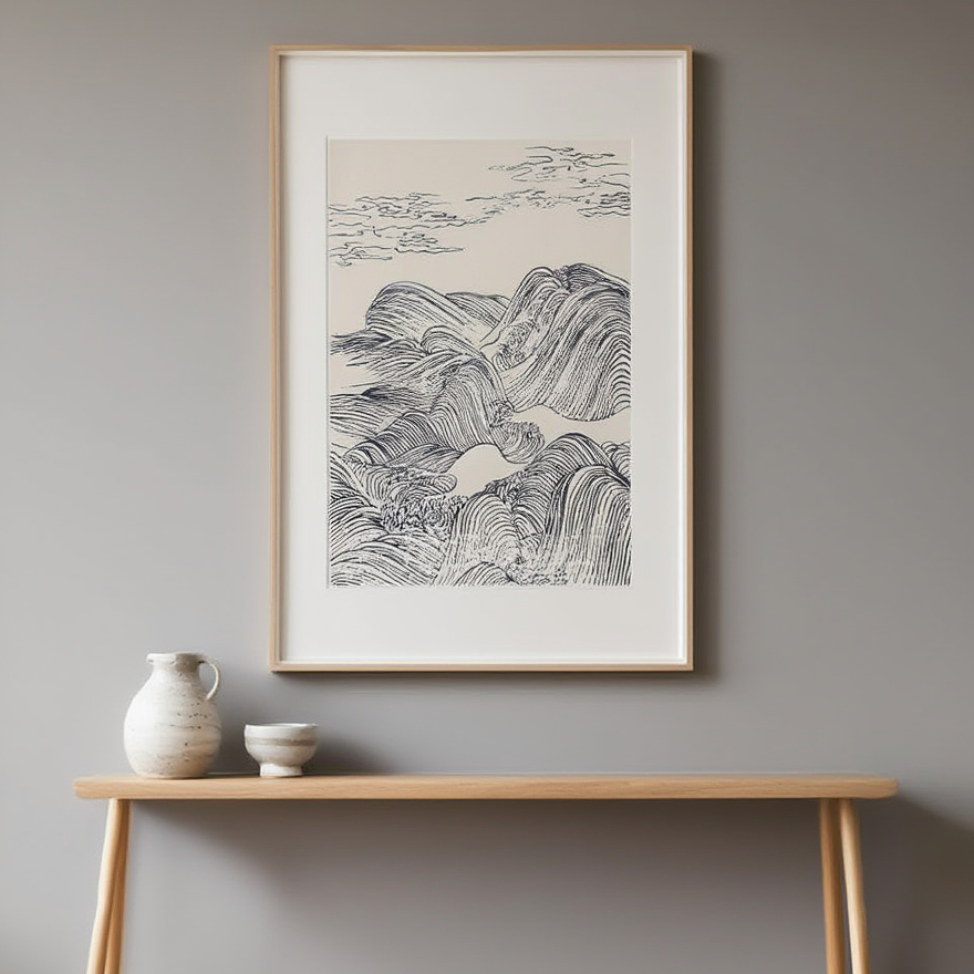 High Waves – Mori Yūzan Art Print