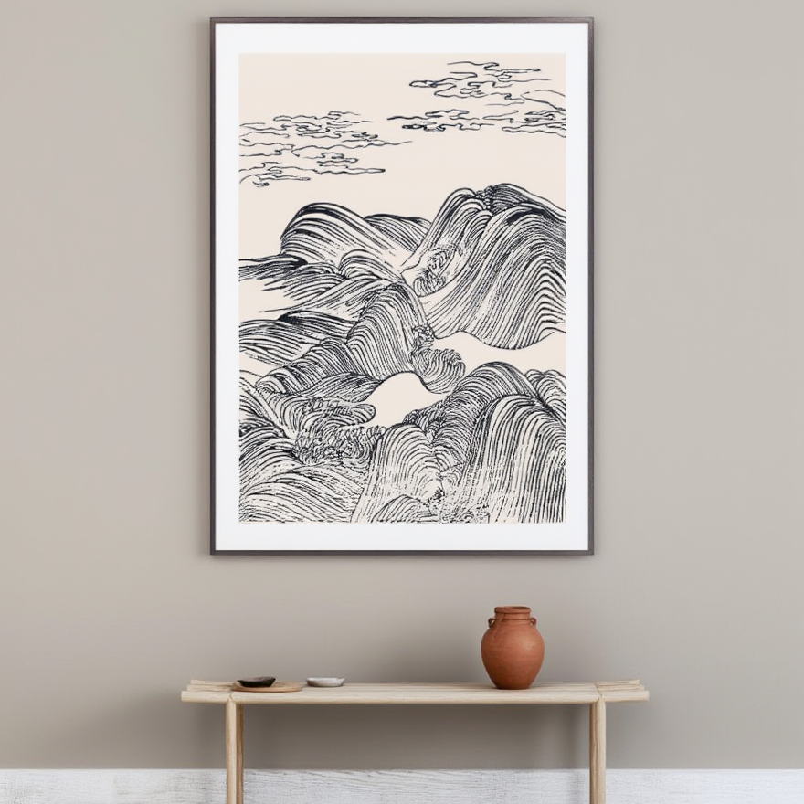 High Waves – Mori Yūzan Art Print
