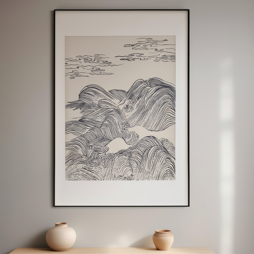 High Waves – Mori Yūzan Art Print
