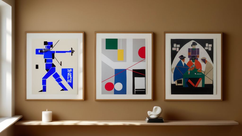 Theo van Doesburg & Myriam Thyes – Set of 3 Modern Art Prints - Hakyarts