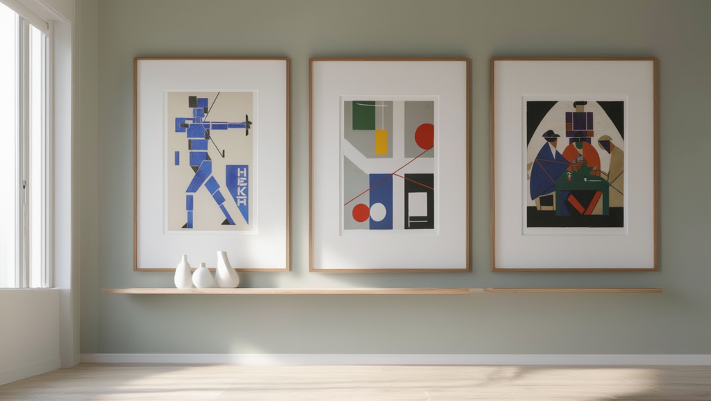 Theo van Doesburg & Myriam Thyes – Set of 3 Modern Art Prints - Hakyarts