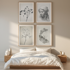 Set of 4 Art Prints – Vintage Sculptural Butterflies - Hakyarts