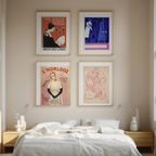 Set of 4 Vintage “L’Horloge” Prints – Timeless Clock Wall Art Collection - Hakyarts