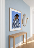 Striped Gesture | Minimalist Figurative Wall Art Print