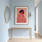 Striped Expression | Contemporary Figurative Wall Art Print