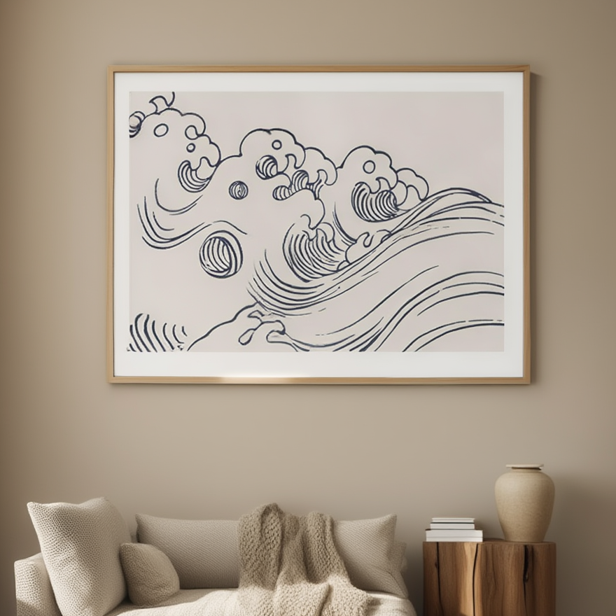 Flood II – Mori Yūzan Art Print