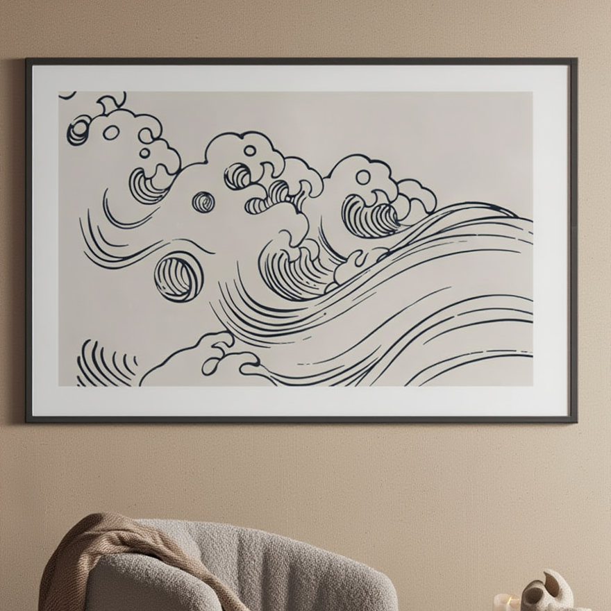 Flood II – Mori Yūzan Art Print