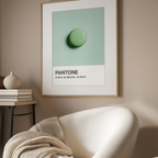 Pantone Inspired Crème de Menthe – Minimalist Color Code Art Print