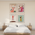 Set of 4 Vintage Vogue Cover Prints – Classic Fashion Wall Art - Hakyarts