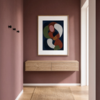 Navy Blue Series Variation III | Contemporary Abstract Wall Art Print