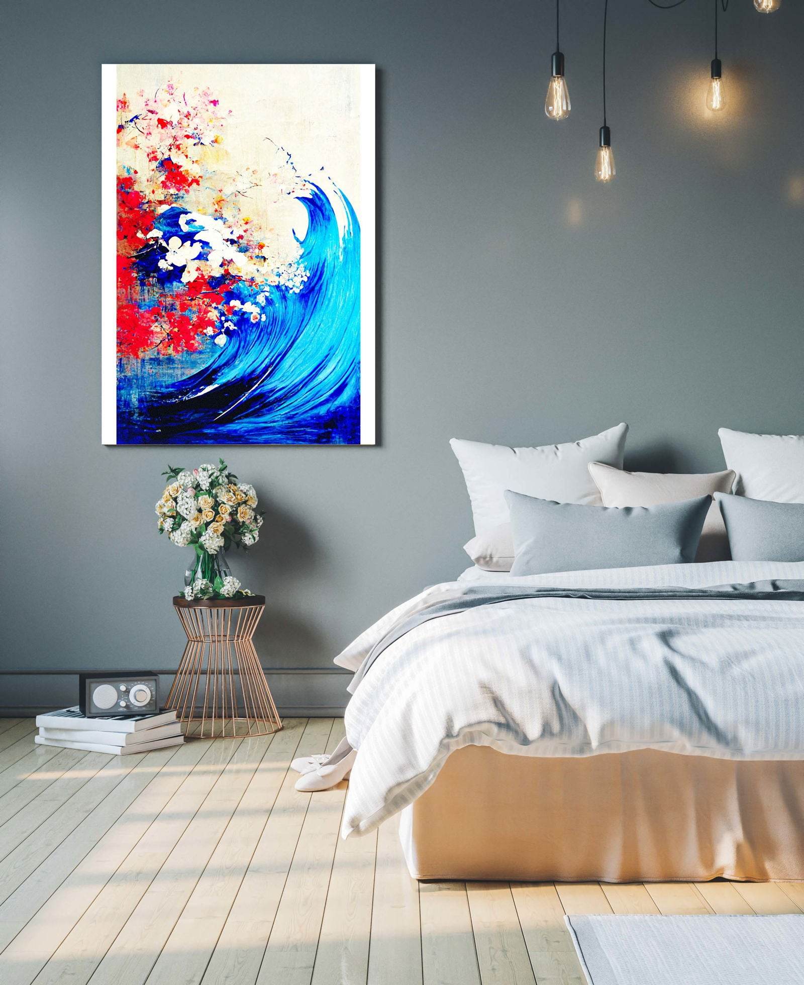 Sea Brush Stroke Poster - Hakyarts