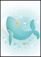 Set of 3 Happy Blue Whale
