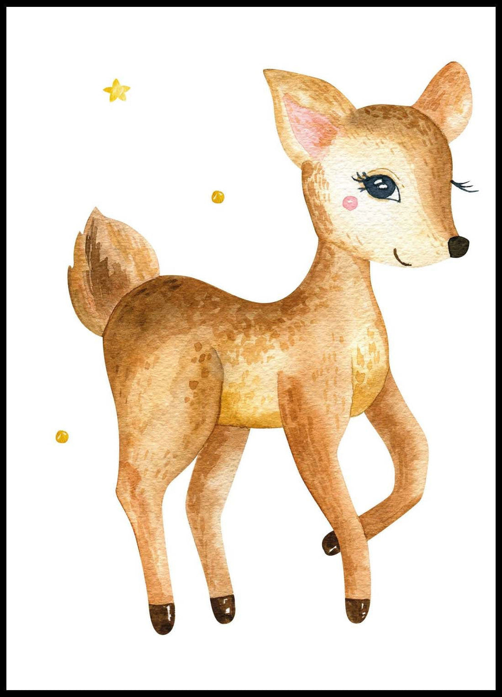 Set of 3 Lovely Fawn Poster