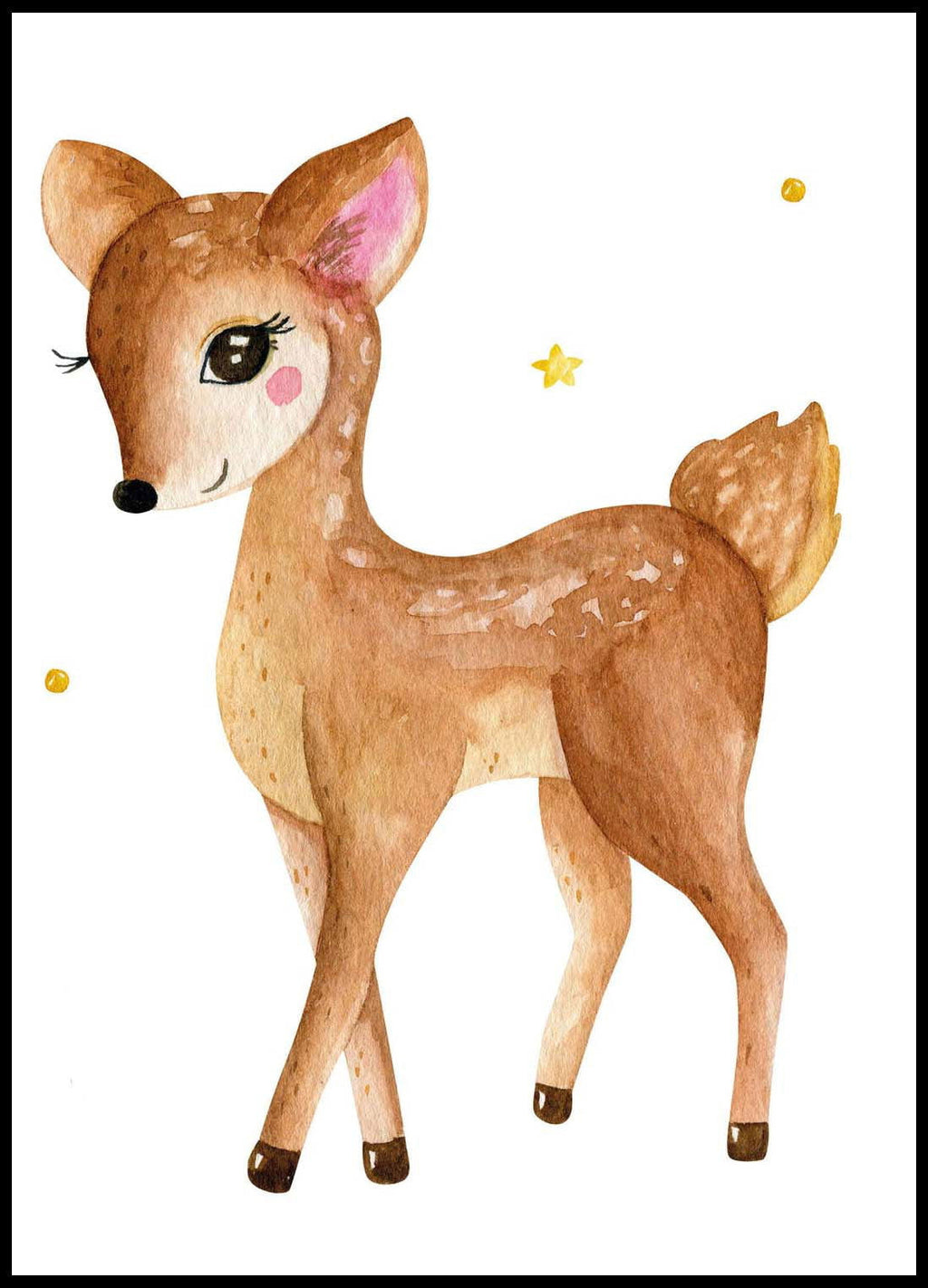 Set of 3 Lovely Fawn Poster