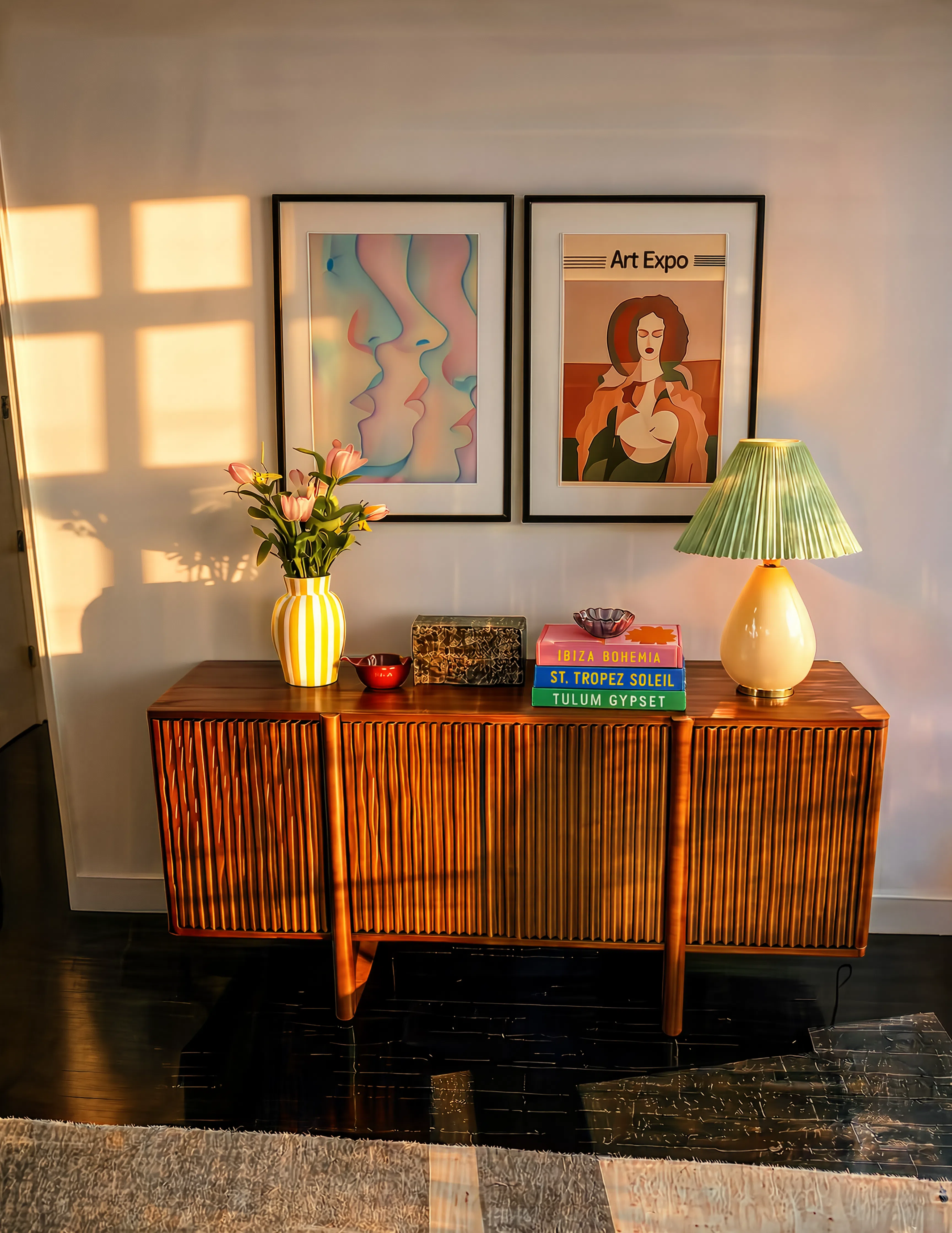 Set of 2 Modern Figurative Wall Art Prints – Contemporary Portraits & Colorful Abstract Faces
