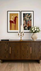 Set of 2 Elegant Art Prints – Chic Contours & Majestic Trot Gallery Set