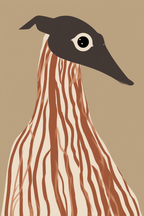 Sighthound Dog – Minimalist Art Print