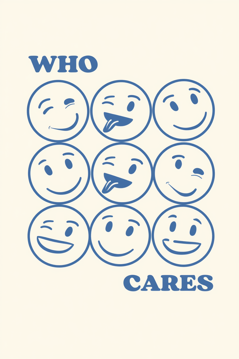 Set of 2 “Don’t Worry, Who Cares?” Funny Prints