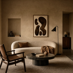 Earthy Abstract Forms I | Contemporary Abstract Art Print