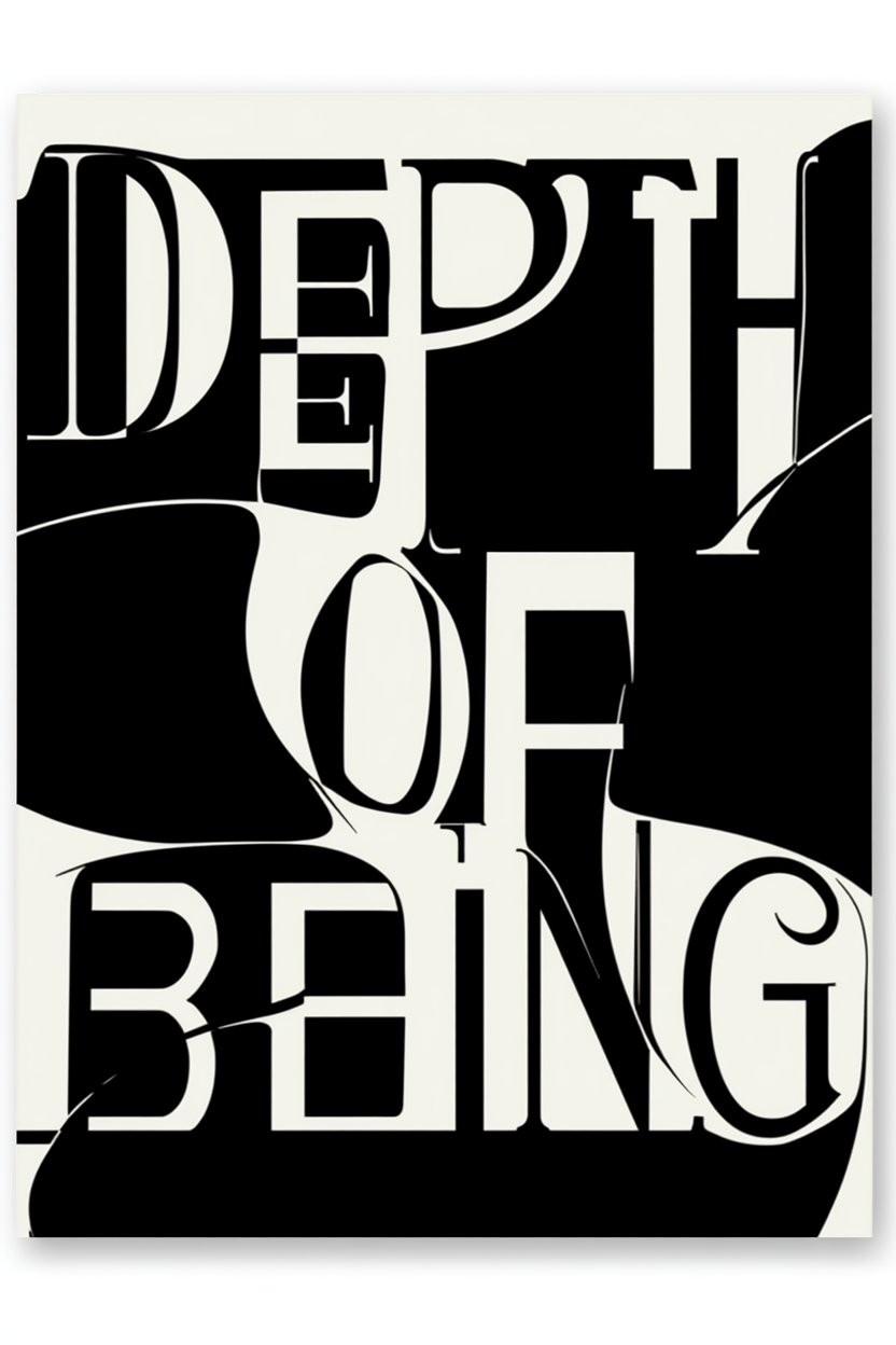 Depth of Being – Large Typographic Print