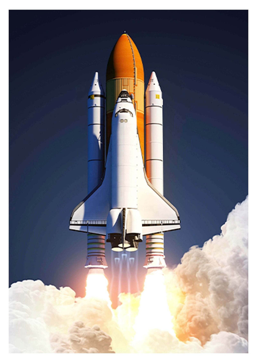 Space Shuttle Launch Poster - Hakyarts
