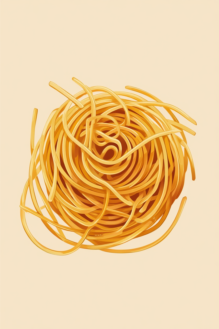 4 Pasta Prints – Retro Italian Kitchen Wall Art - Hakyarts