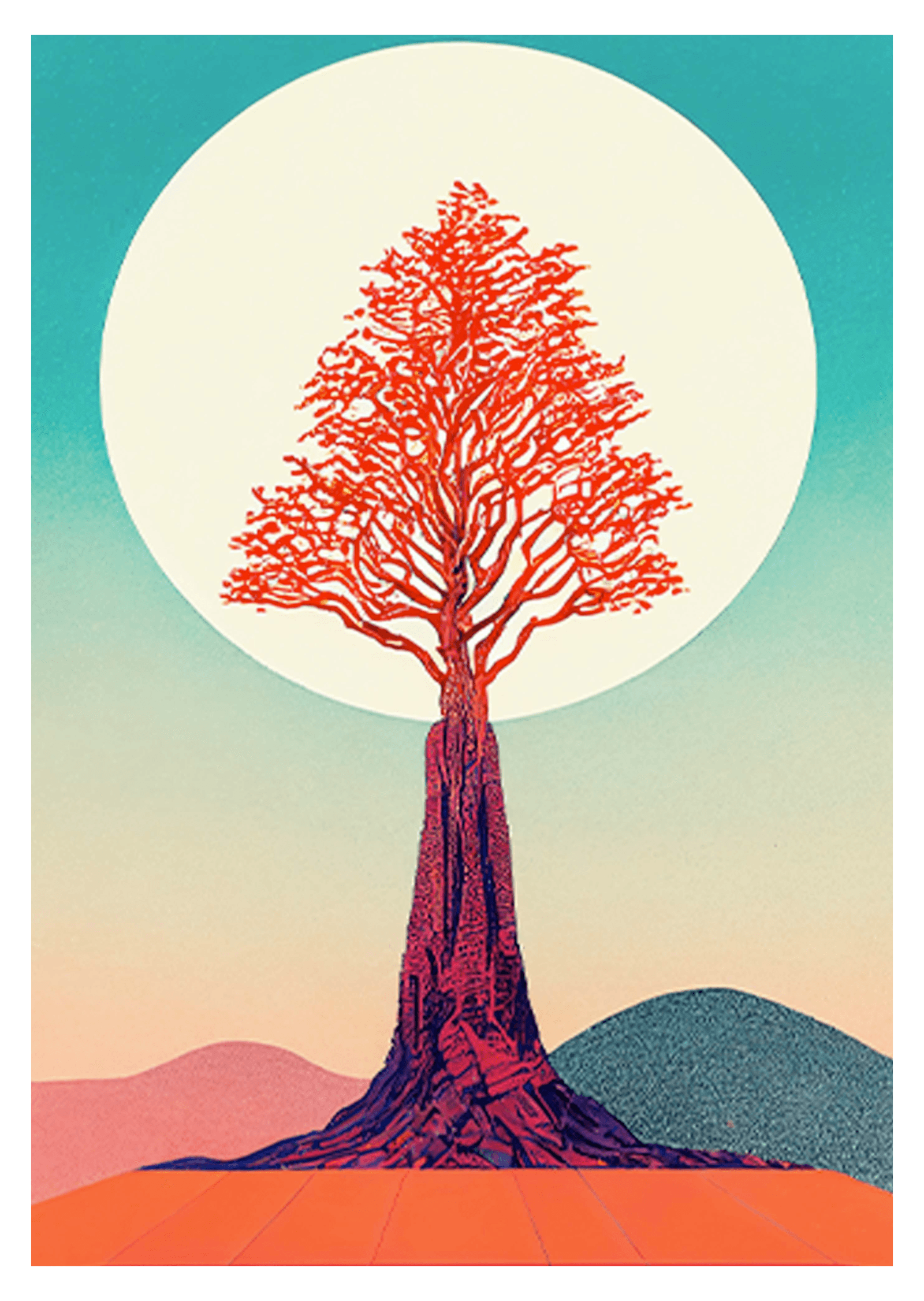 Sparkly Tree Poster - Hakyarts