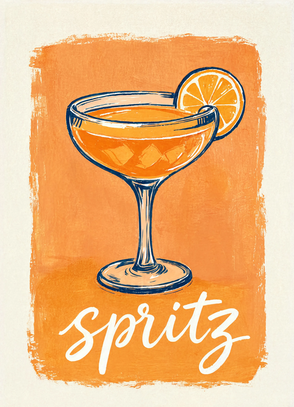 Spritz | Contemporary Cocktail Wall Art Print