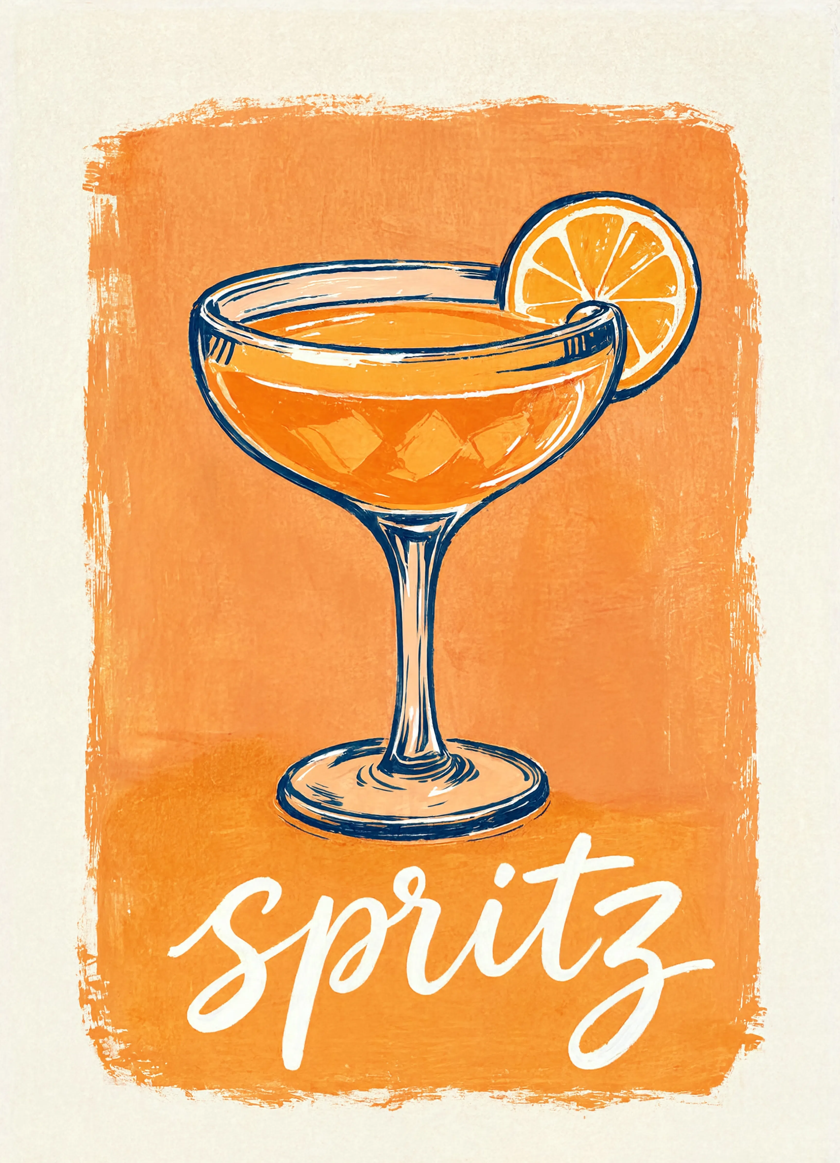 Spritz | Contemporary Cocktail Wall Art Print