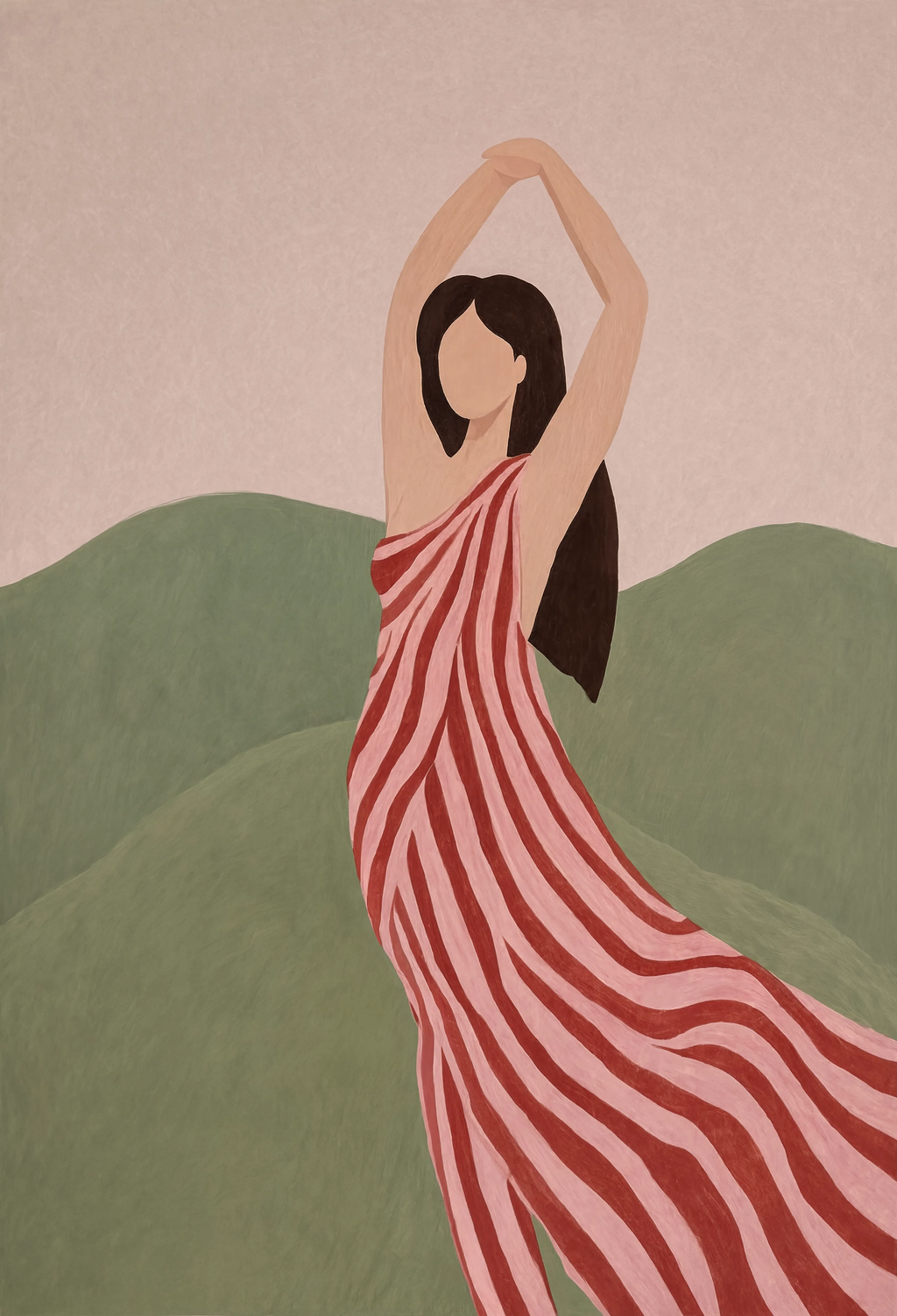 Standing Figurative Portrait | Modern Feminine Art Print