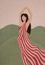 Standing Figurative Portrait | Modern Feminine Art Print