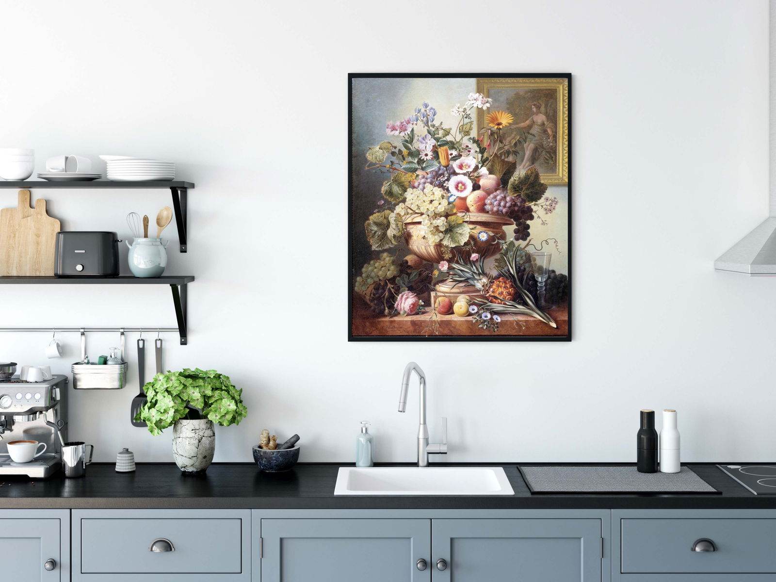 Still Life with Flowers and Fruit Poster - Hakyarts