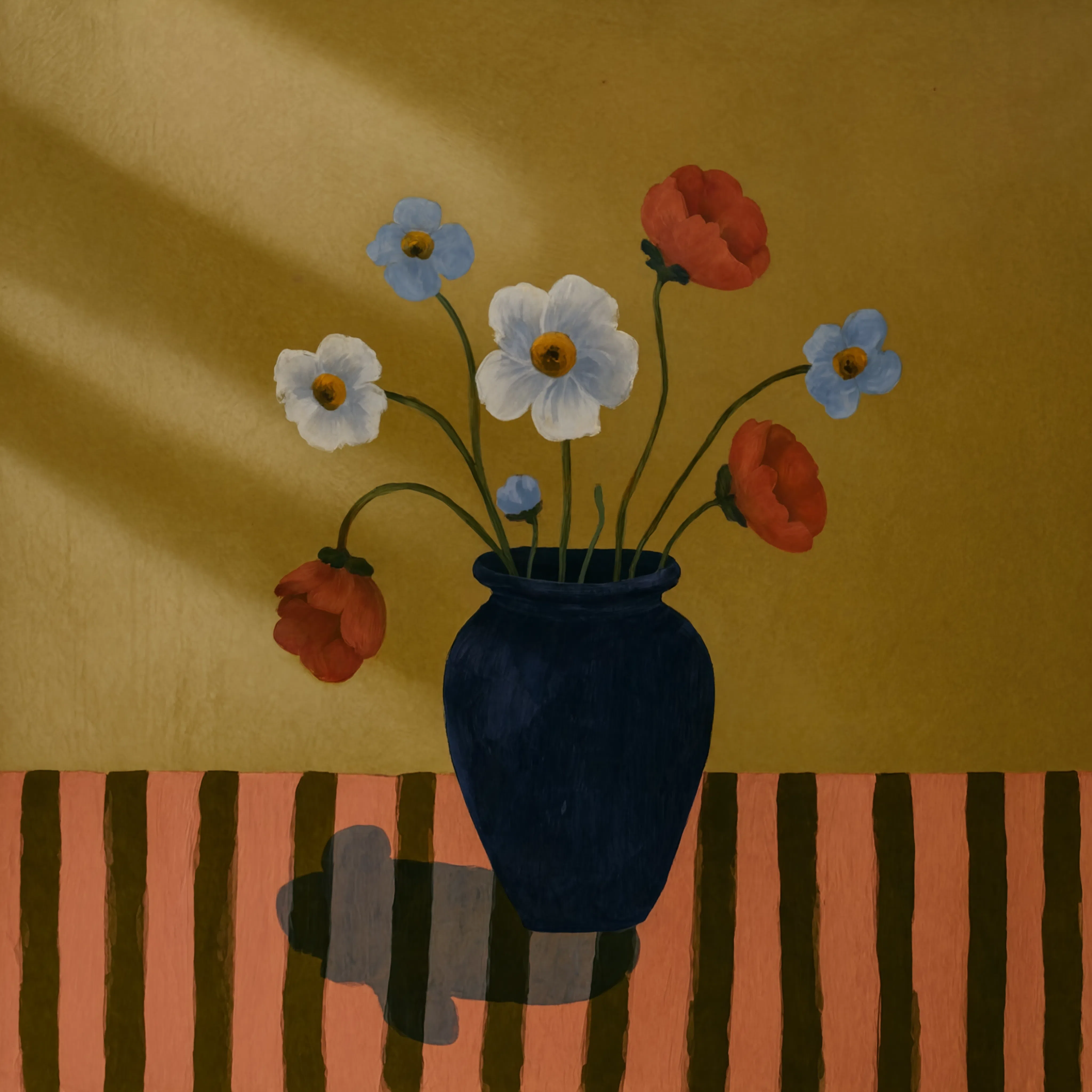 Earthy floral Still Life Variation | Contemporary Still Life Wall Art
