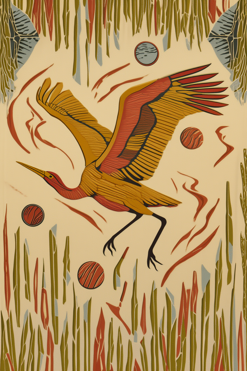 Set of 3 Stork, Heron & Crane – Minimalist Bird Art Prints