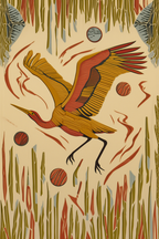 Set of 3 Stork, Heron & Crane – Minimalist Bird Art Prints