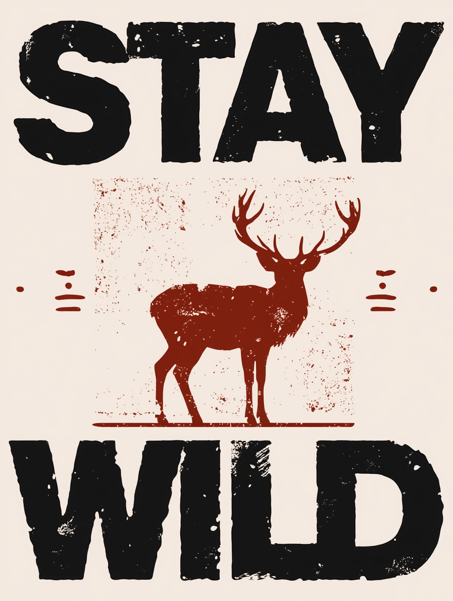 Stay Wild – Street Style Poster – Modern Art Print